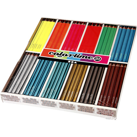 Firma Creativ https: www.cchobby.nl colortime-colored-pencils-l-17-45-cm-fill-3-mm-metallic-colors-neon-colors-144-piece-1-box