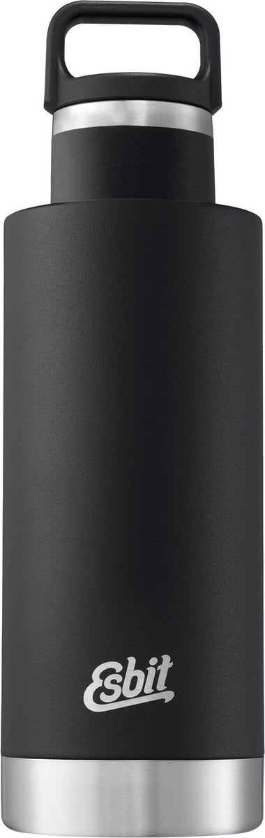 Butelka termosowa Esbit Sculptor - 750ml - czarna matowa - zakrętka z pętelką - szczelna