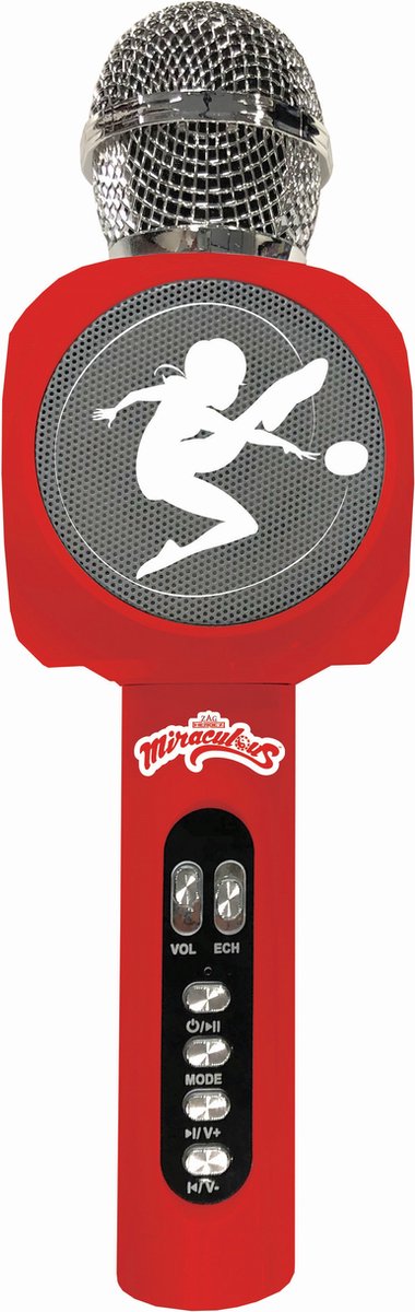 Lexibook cudowny mikrofon do karaoke Bluetooth® z głośnikiem, oświetleniem i funkcją zmiany głosu