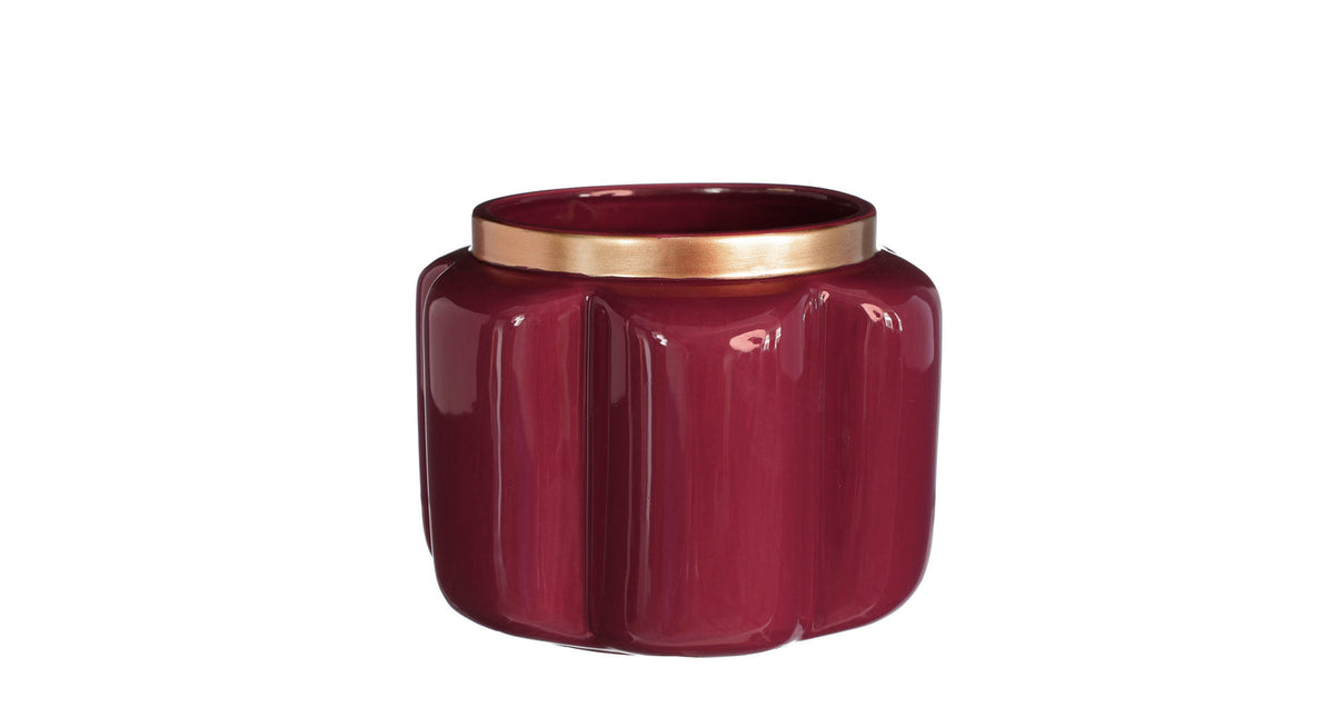 Pouff pot aardewerk ø15,8 h.12 cm kers