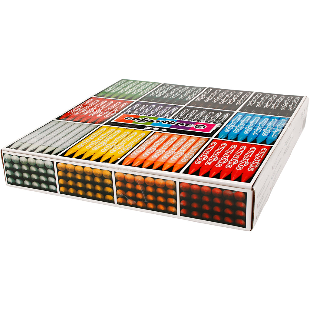Firma Creativ https: www.cchobby.nl colortime-kleurkrijt-l-10-cm-thickness-11-mm-diverse-colors-12x24-piece-1-box
