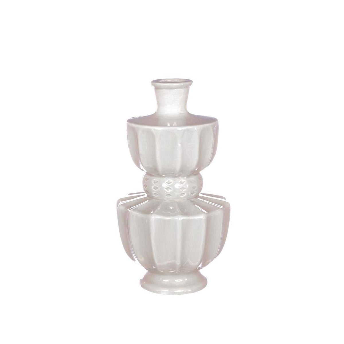 Pomysły 4 pory roku wazon Bellagio kremowy ã˜11xh20cm