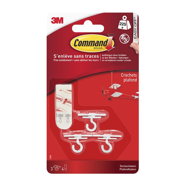 3m 1060679 - haki sufitowe Command białe 3hk+4s op. | 10 sztuk
