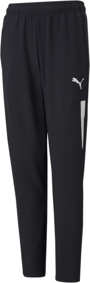 Spodnie treningowe Puma Teamliga pro jr unisex - czarno-białe