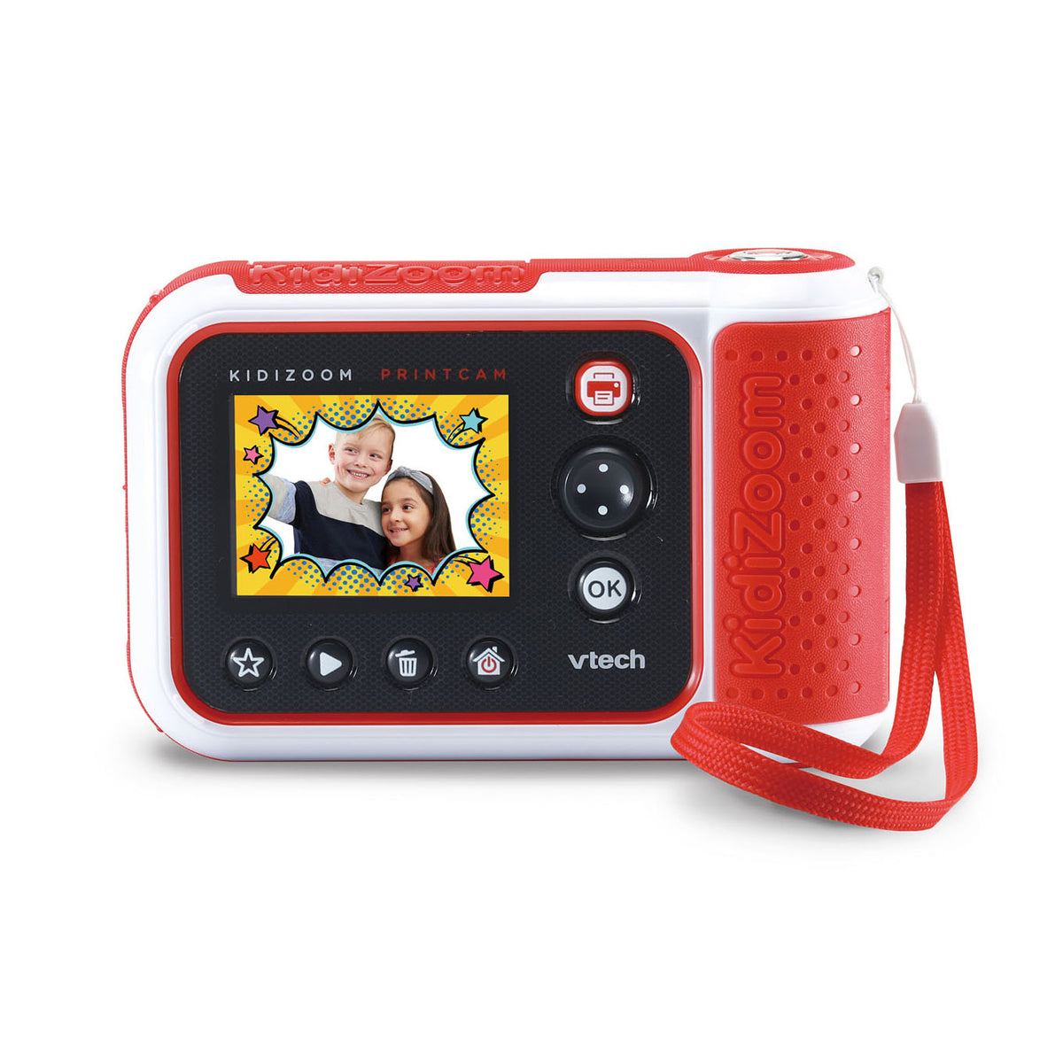 VTech Children's Camera Kidizoom PrintCam Junior Red White 4-częściowy