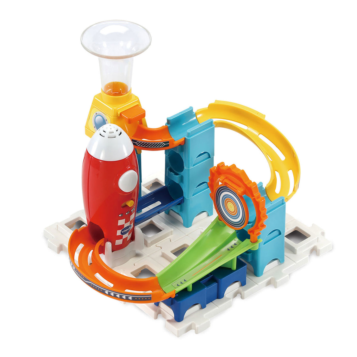 Zestaw rakiet marmurowych Vtech, elektroniczny tor marmurowy M100e - 79 części - w tym. 10 kulek z efektami świetlnymi i dźwiękowymi - prezent - zabawki od 3 do 12 lat