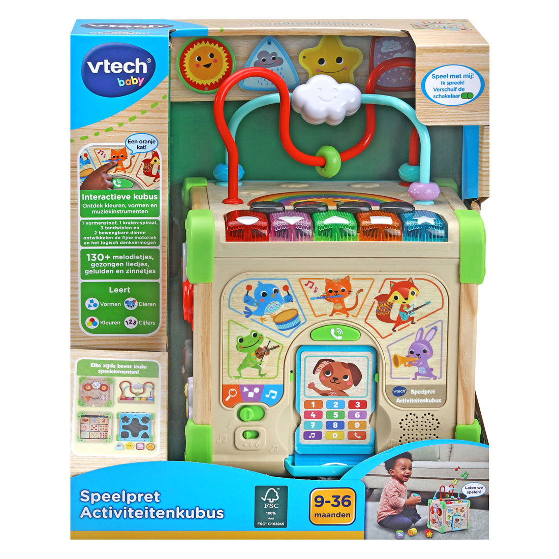 VTech Green Speelpret Aktywność Kubus