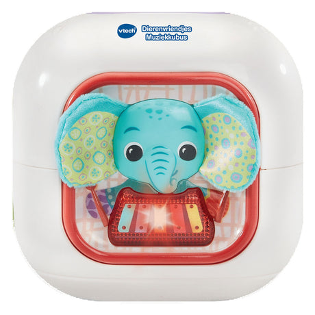 Kostka muzyczna Vtech Animal Friends - zabawki edukacyjne - ponad 80 melodii, piosenek, dźwięków i wyrażeń - zabawki od 3 miesiąca życia