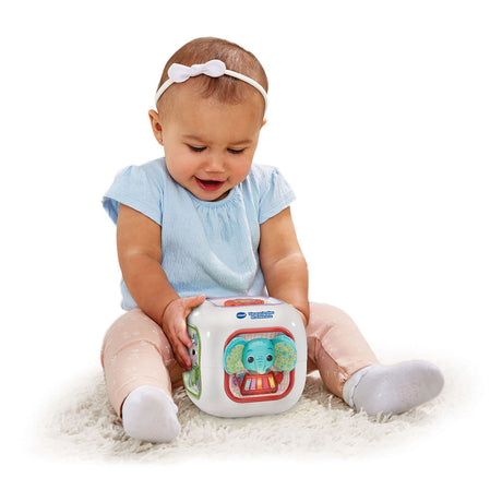 Kostka muzyczna Vtech Animal Friends - zabawki edukacyjne - ponad 80 melodii, piosenek, dźwięków i wyrażeń - zabawki od 3 miesiąca życia