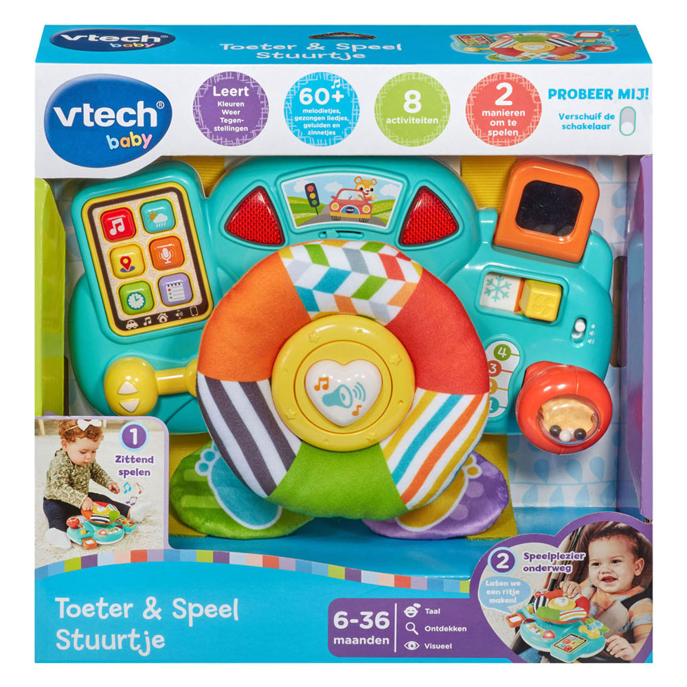 Klakson Vtech i gra na kierownicy