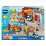 Samochody Vtech Toot Toot - warsztat - zabawki interaktywne - w tym samochód Ayden - zabawki od 1 roku życia