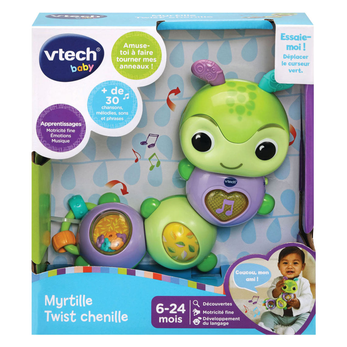 Vtech Baby obraca i porusza się gąsienica