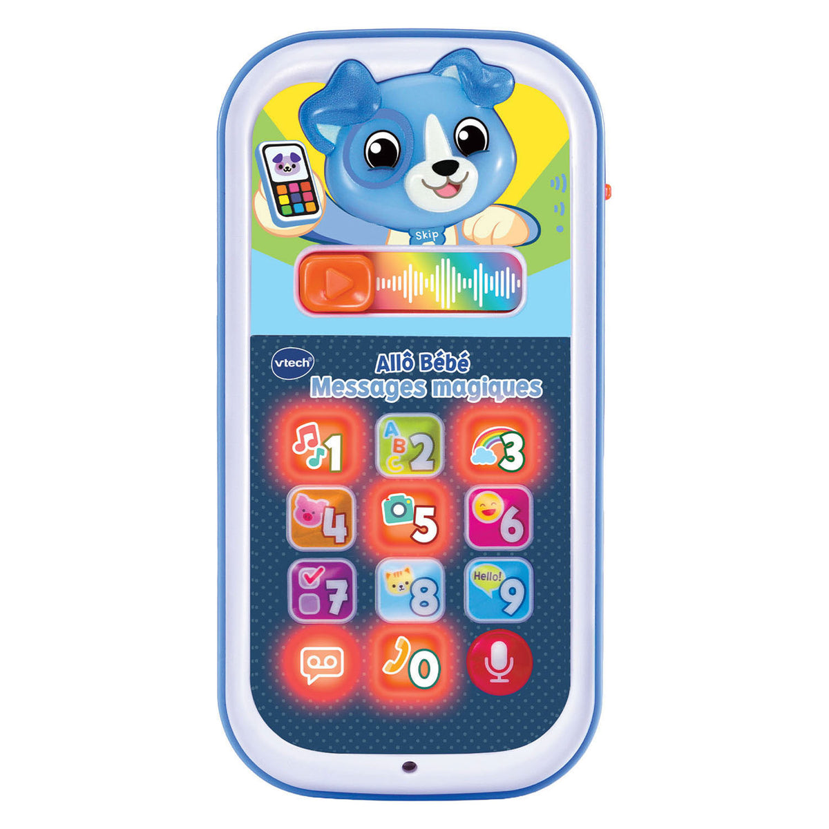 Vtech zadzwoń do dziecka i naucz się telefonu dla szczeniąt z wiadomościami głosowymi