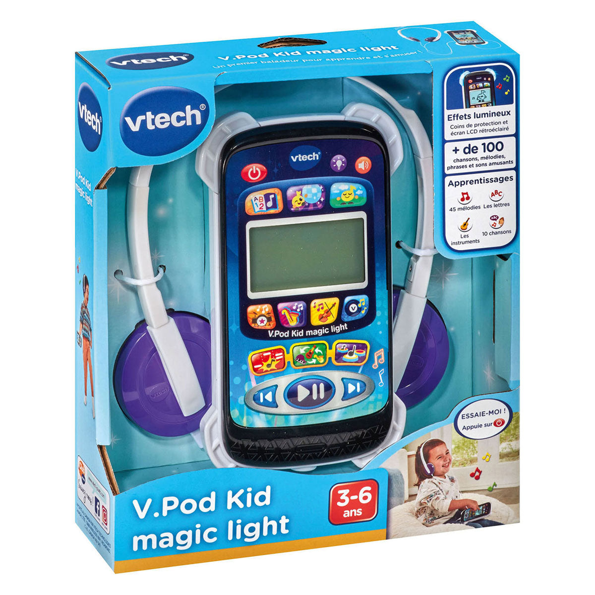 Magiczny odtwarzacz muzyczny Vtech ze światłami