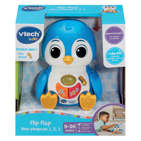 Pingwinek Vtech Baby z klapką 1-2-3