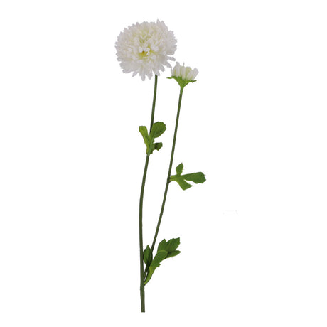 Podstawowy sztuczny kwiat chryzantemy 63 cm biały