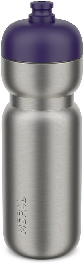 Butelka sportowa Mepal ze stali nierdzewnej typu pull - 800 ml - opakowanie. otwieraj i pij - lekka stal nierdzewna - można myć w zmywarce - butelki do picia - granatowy