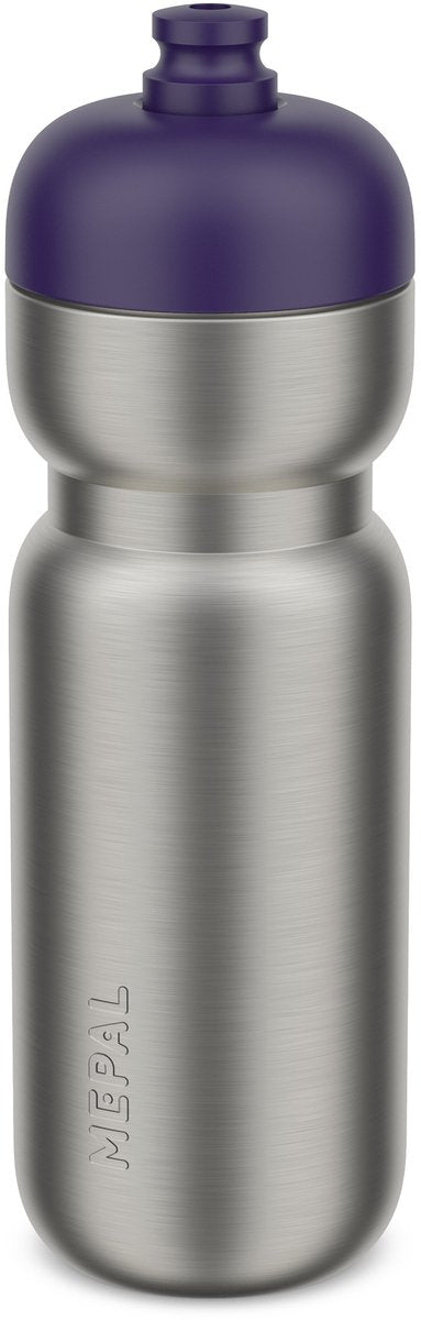 Butelka sportowa Mepal ze stali nierdzewnej typu pull - 800 ml - opakowanie. otwieraj i pij - lekka stal nierdzewna - można myć w zmywarce - butelki do picia - granatowy
