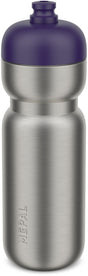 Butelka sportowa Mepal ze stali nierdzewnej typu pull - 800 ml - opakowanie. otwieraj i pij - lekka stal nierdzewna - można myć w zmywarce - butelki do picia - granatowy