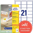Niemarkowe samoprzylepne etykiety sans marque avery l6023-25 białe