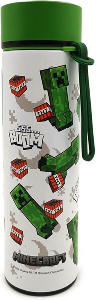 Puckator Minecraft - pnącze - drzewo - termos - 450ml - termometr - kubek do picia