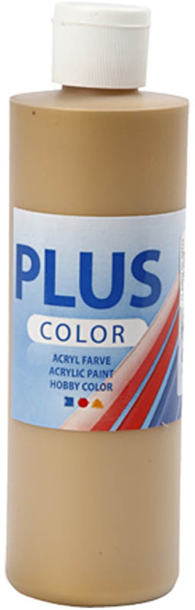 Plus kolorowa farba akrylowa - farba - 250 ml - złota