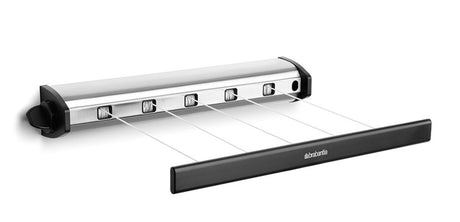 Linia susząca rolkowa Brabantia - z możliwością przedłużenia do 4,4 m - 22 m - stal matowa
