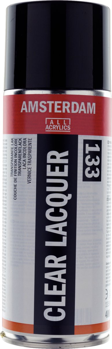Amsterdam bezbarwny lakier błyszczący 133 spray puszka 400 ml