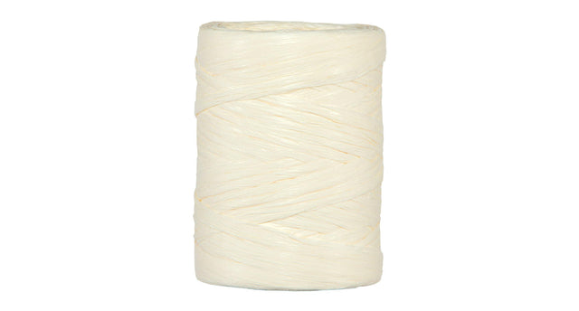 Papier raffia 5-8mm 100mtr light cream