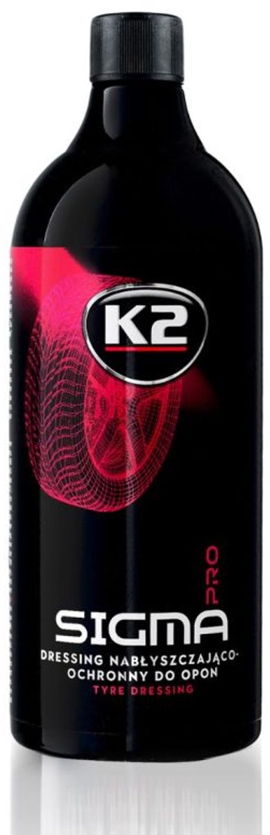 K2 opony samochodowe czarny sigma pro żel do polerowania i pielęgnacji opon