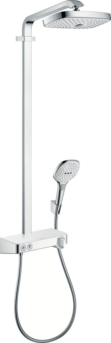Hansgrohe Raindance Select e Komplet prysznicowy 300 2jet z tabletem prysznicowym Select 300 chrom