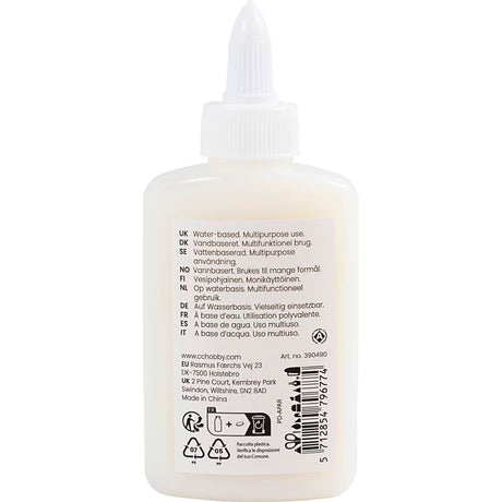 Firma Creativ https: www.cchobby.nl multi-glue-clear-100-ml-1-bottle