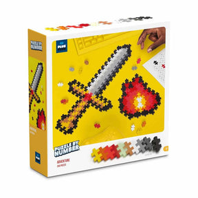 Plus-plus puzzle po mieczu numerycznym 250 elementów - 3910 - puzzle i zabawki do budowania w jednym - od 5 lat