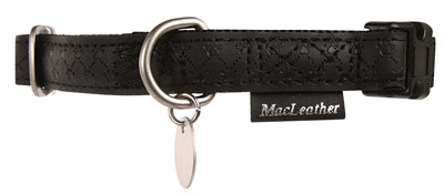 Obroża Macleather w kolorze czarnym