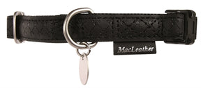 Obroża Macleather w kolorze czarnym