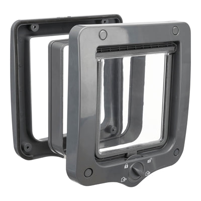 Trixie 4-Way Cat Flap, w tym kawałek tunelu szary