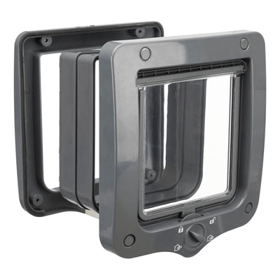 Trixie 4-Way Cat Flap, w tym kawałek tunelu szary