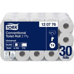 Torcik na papier toaletowy uniwersalny biały