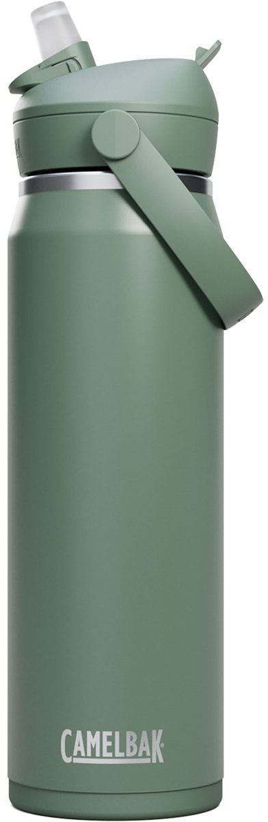 Butelka do picia ze słomką Camelbak Wellness - 750 ml - stal nierdzewna - ze słomką - termoizolacyjna butelka na wodę - zielona