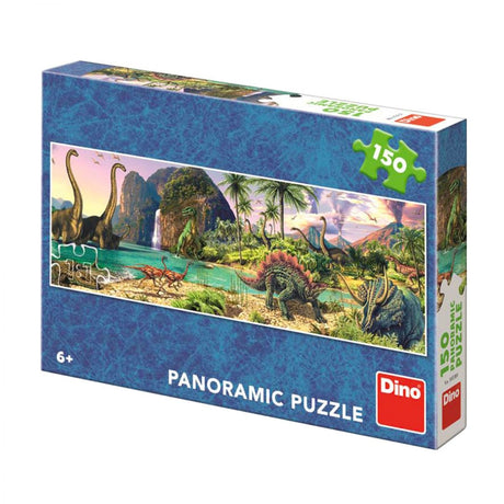 Puzzle panoramiczne dinozaurów Dinotoys 150 elementów