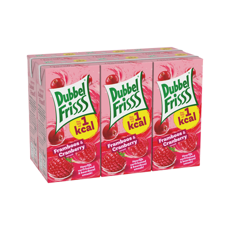 Dubbelfriss malinowo-żurawinowe opakowanie 5x 6-pak (200ml)