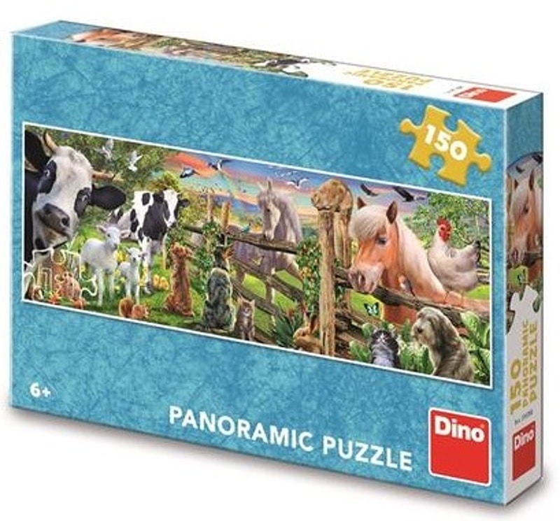 Puzzle Dinotoys - zwierzęta hodowlane - 150 elementów