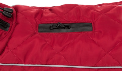 Ubranko dla psa Trixie minot czerwone 40 cm - ocieplany polar, odblaskowe paski, regulowany pasek na brzuchu