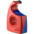Dyspenser taśmy tesa Easy Cut®, czerwono-niebieski, plastikowy