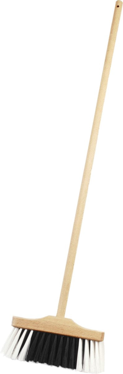 Klein Toys Pure Fresh Miotła dla dzieci - w tym. uchwyt drewniany - 18x5x60 cm - czarno-biały