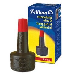 Atrament do stempli pelikan 4k 28ml czerwony
