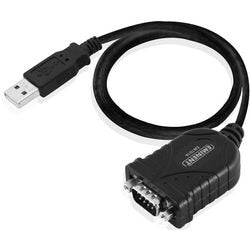 Adapter USB na port szeregowy ewent em1016 czarny