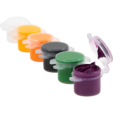 Farba akrylowa firmy Creativ Plus color kolory halloweenowe - 6x5ml.
