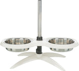 Trixie Feeding Standard Psa Bar Melamine Stal nierdzewna biała