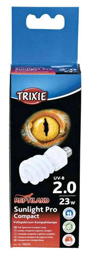 Lampa Trixie UVB - kompaktowa 23 waty - 6x6x15,2 cm, oświetlenie UVB UVA dla gadów i płazów